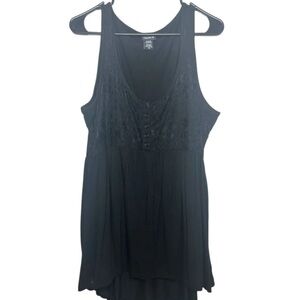 00X Torrid Black Lace babydoll Tank